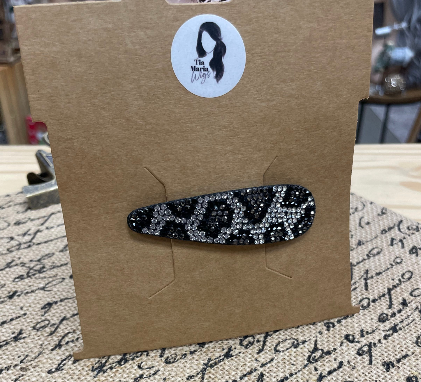 Sparkly Oversized Barrettes For Wigs & Hair