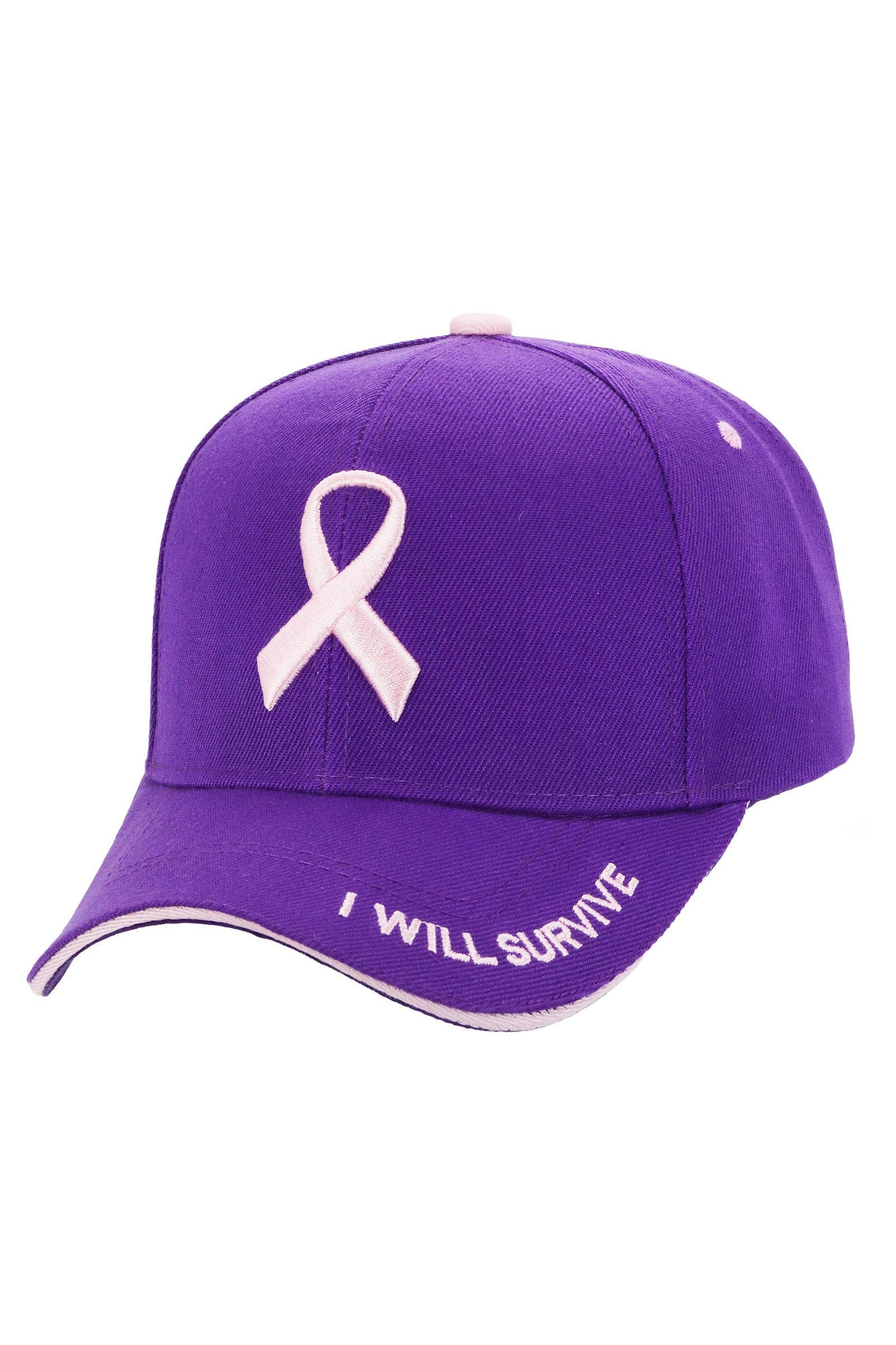 Breast Cancer Awareness Ribbon Baseball Cap by Cap Zone