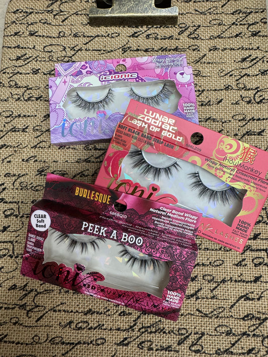 Ioni NATURAL LASHES Faux Mink Eyelashes VARIOUS STYLES (1 Pair Pack)