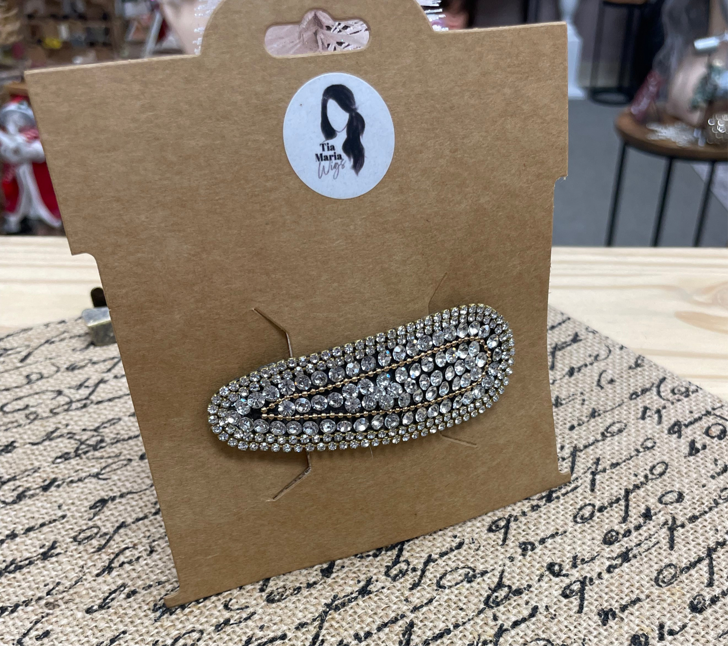 Sparkly Oversized Barrettes For Wigs & Hair