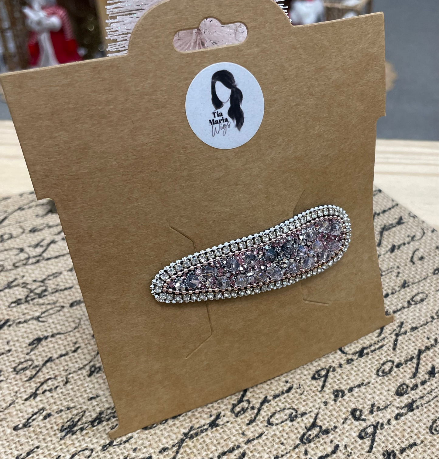 Sparkly Oversized Barrettes For Wigs & Hair