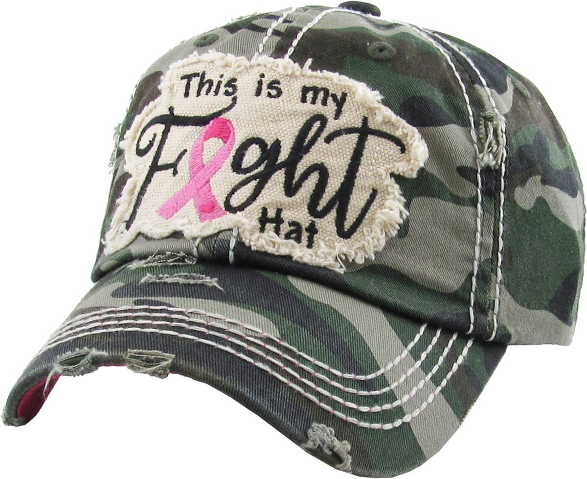 This Is My Fight Hat Vintage Washed Ballcap
