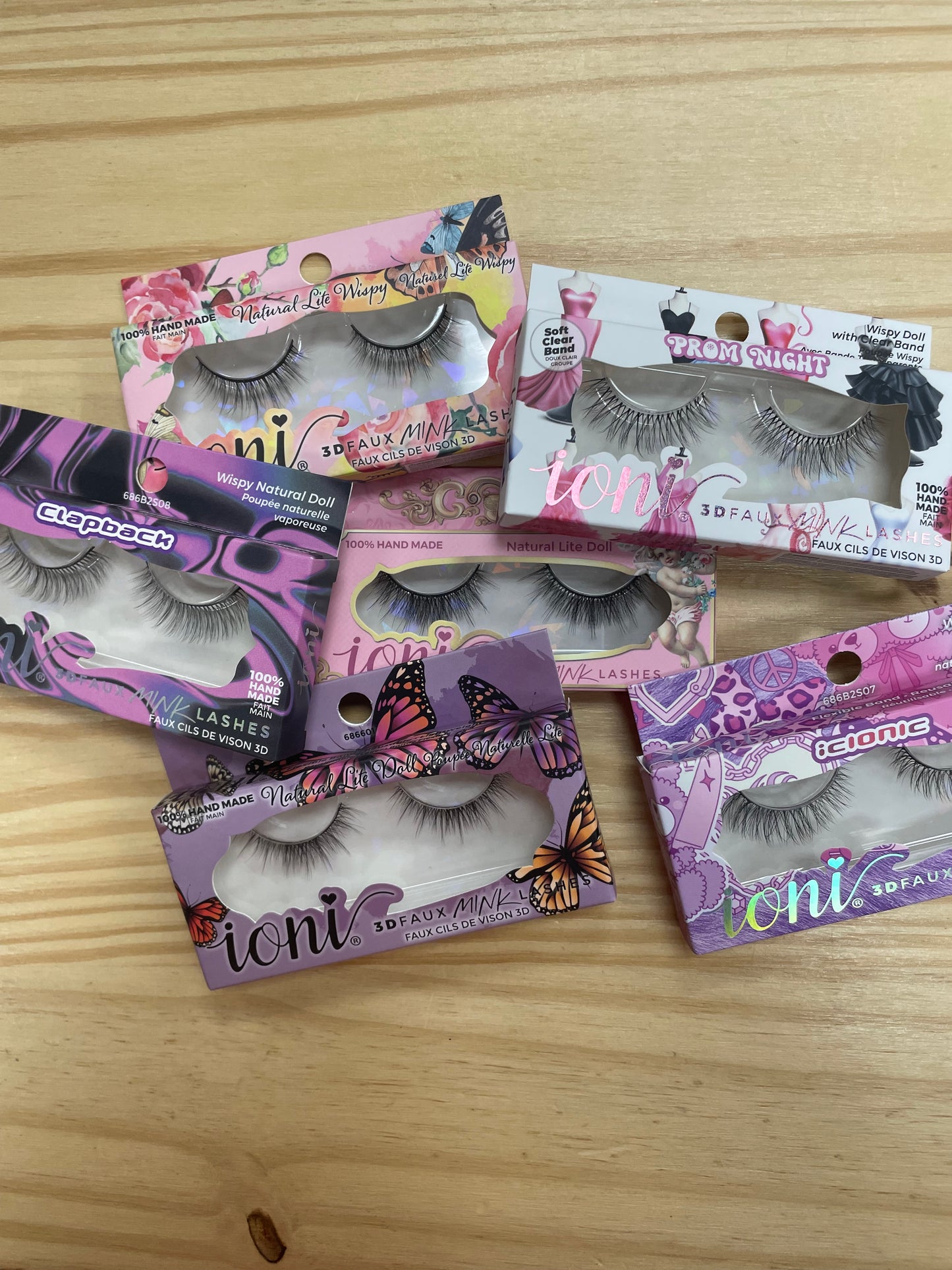 Ioni NATURAL LASHES Faux Mink Eyelashes VARIOUS STYLES (1 Pair Pack)