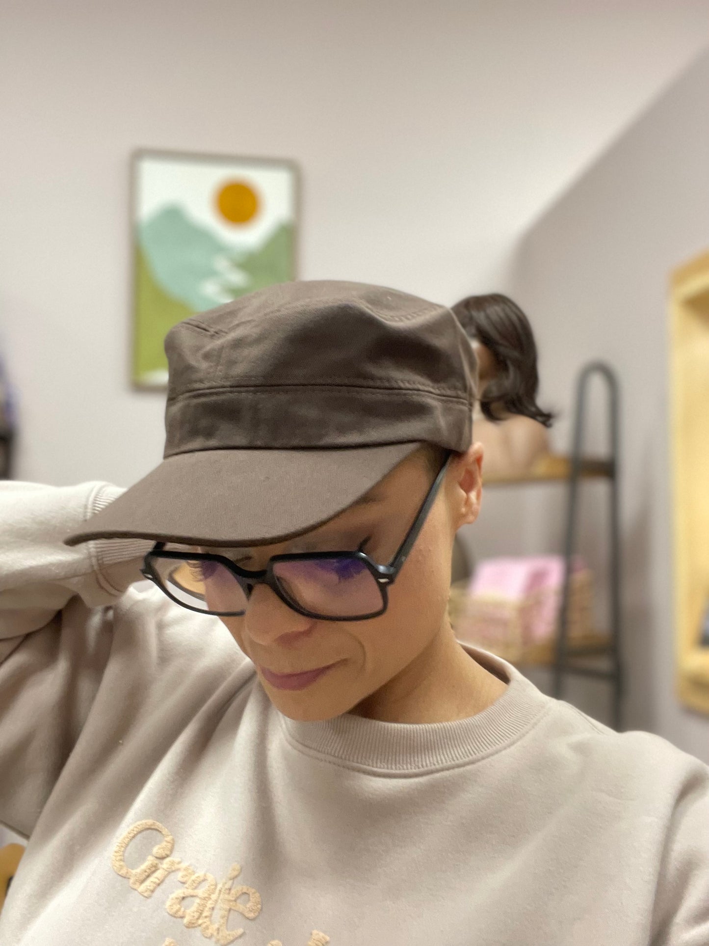 Lightweight Army-Style Cap – Perfect for Wig Wearers