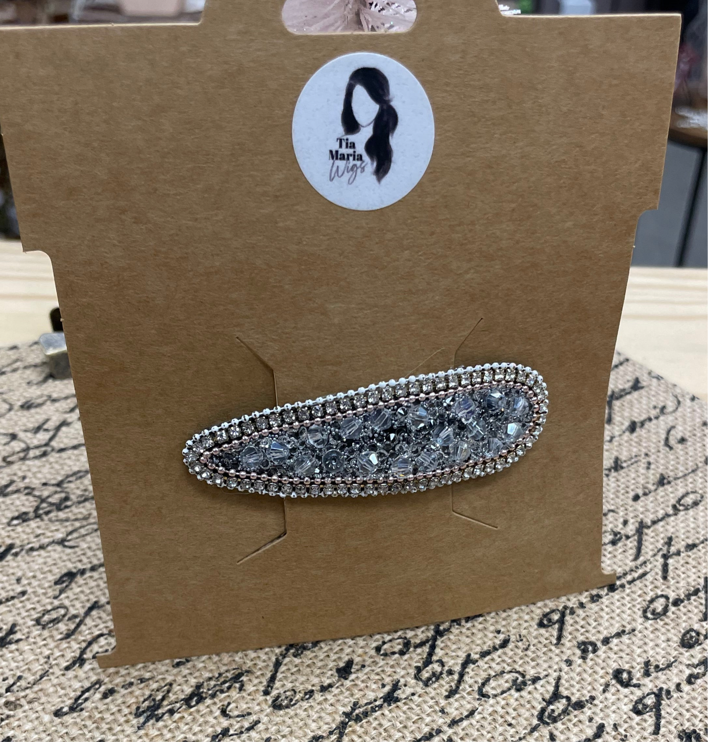 Sparkly Oversized Barrettes For Wigs & Hair