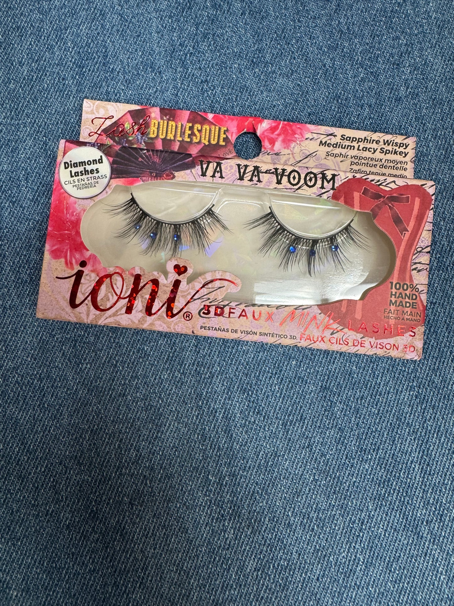 Ioni 3D GEMSTONE Faux Mink Eyelashes, 1 Pair Pack