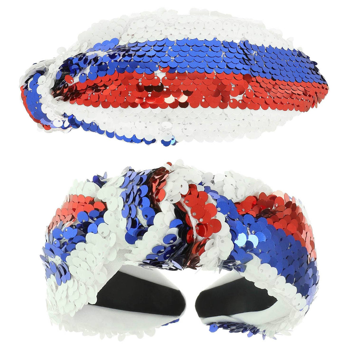 Colorful Multi Theme Sequin Top Knotted Headband – Various