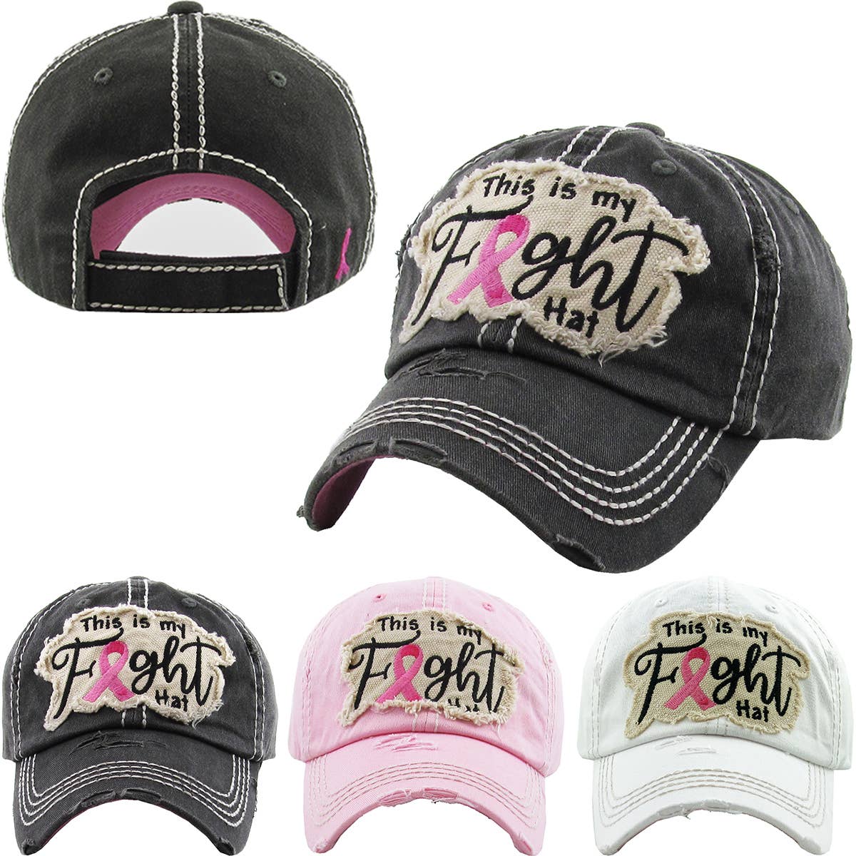 This Is My Fight Hat Vintage Washed Ballcap