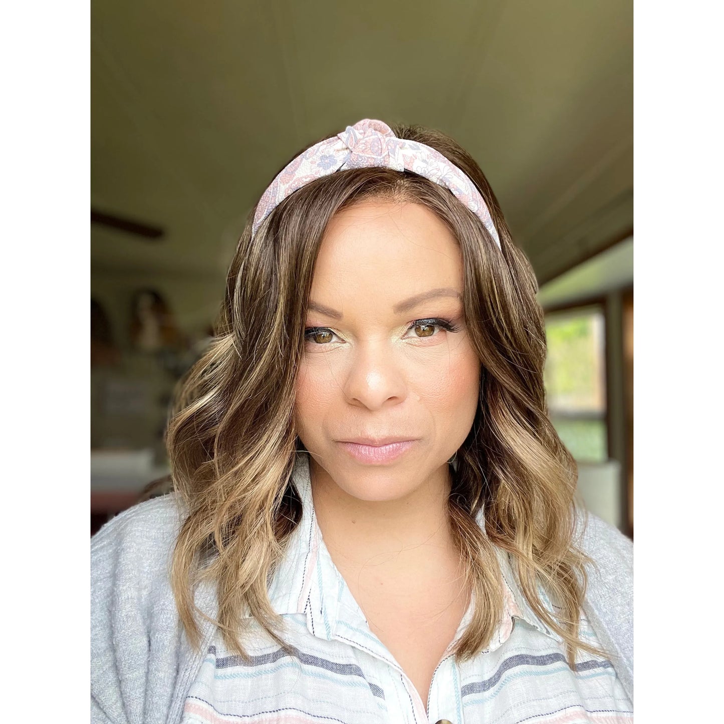 Pink Paisley Headband