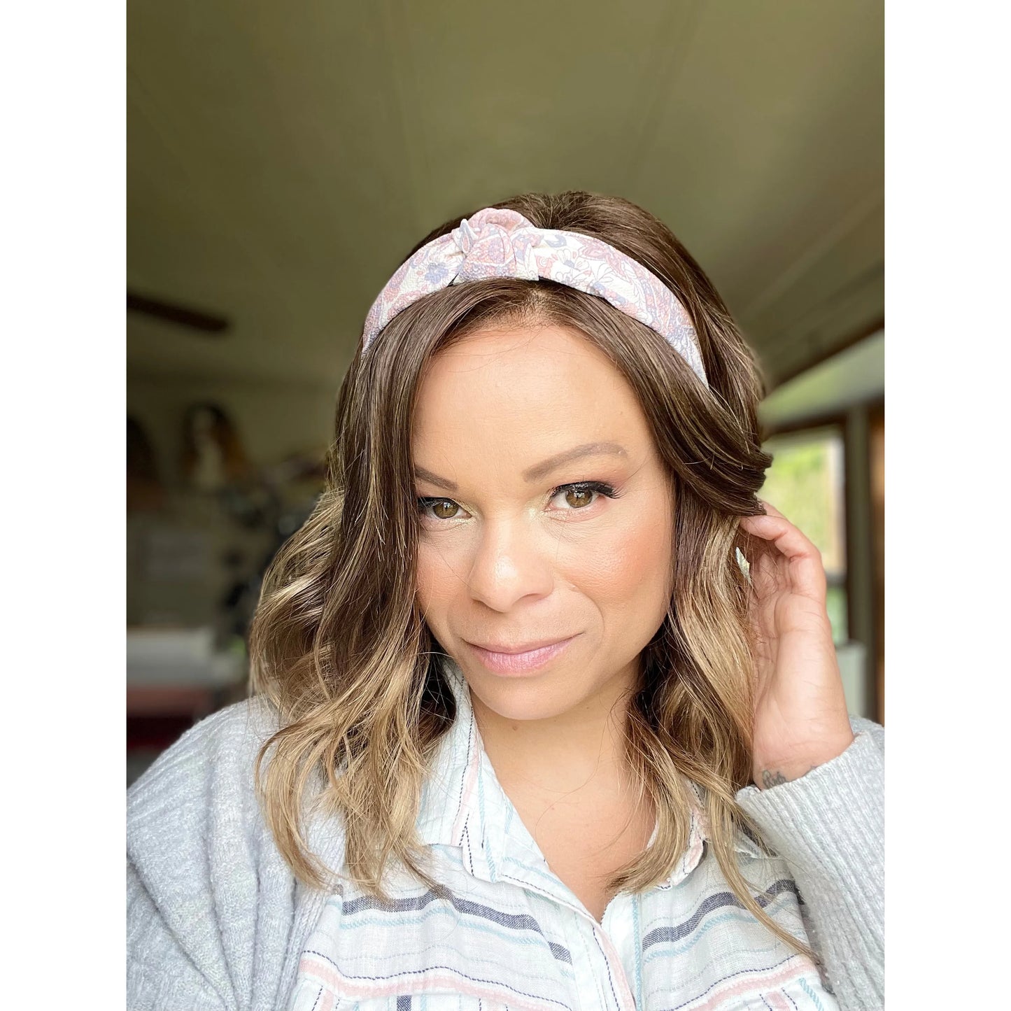 Pink Paisley Headband