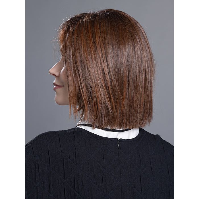 LIA by ELLEN WILLE in CINNAMON BROWN ROOTED 33.30.130 | Dark Auburn, Light Auburn and Deep Copper Brown Blend with Dark Shaded Roots