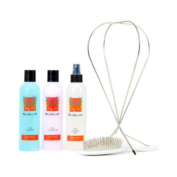 TressAllure Wig Care Kit with Plastic Stand