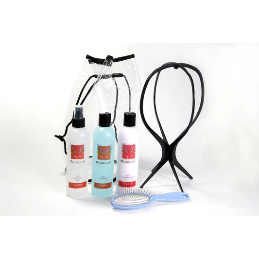 TressAllure Wig Care Kit with Plastic Stand
