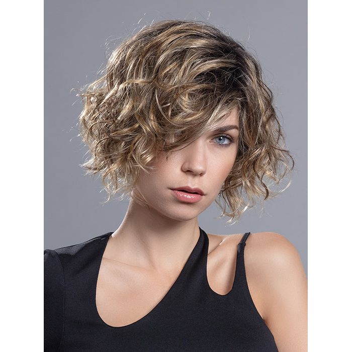 TURN by ELLEN WILLE in BERNSTEIN ROOTED 12.26.19 | Lightest Brown, Light Golden Blonde, and Light Honey Blonde Blend with Dark Shaded Roots