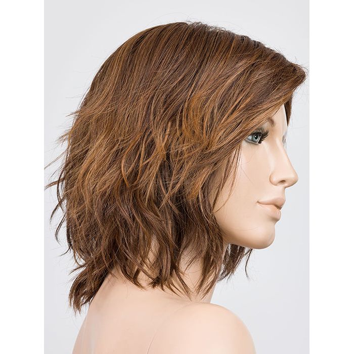 CHOCOLATE ROOTED 830.27.6 | Medium to Dark Brown Base with Light Reddish Brown Highlights and Dark Roots