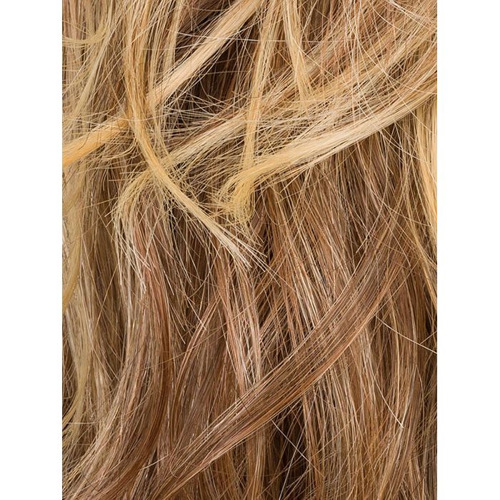 LIGHT BERNSTEIN ROOTED 12.26.27 | Light Auburn, Light Honey Blonde, and Light Reddish Brown blend and Dark Roots