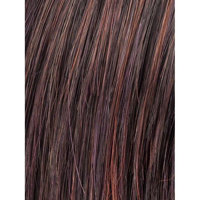 AUBERGINE MIX 131.133.132 | Darkest Brown with hints of Plum at base and Bright Cherry Red and Dark Burgundy Highlights