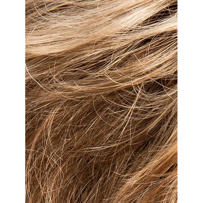 TOBACCO ROOTED 830.26.27 | Medium Brown blended with Light Auburn and Light Golden Blonde and Dark Strawberry Blonde and Shaded Roots