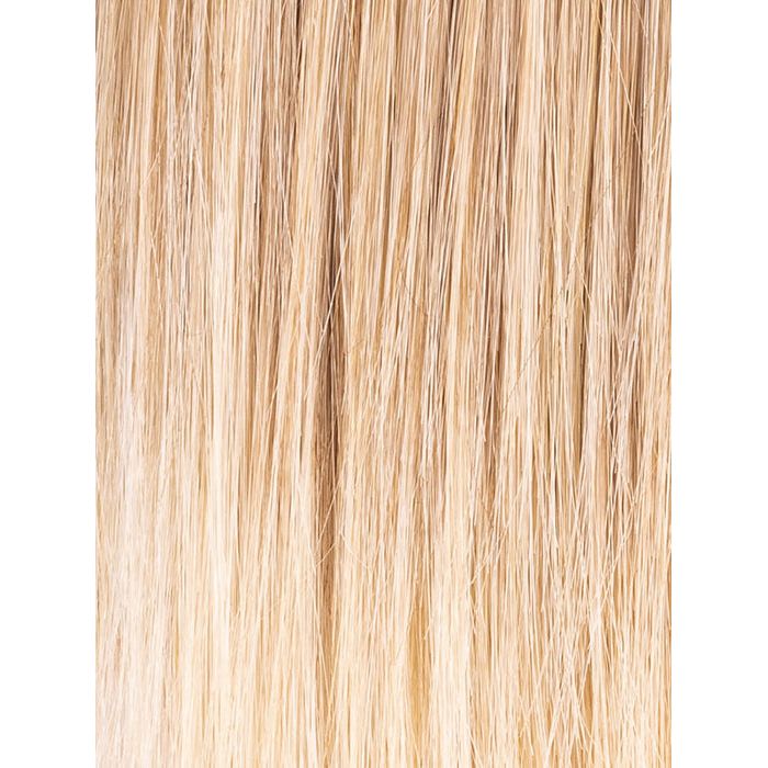 SANDY BLONDE-ROOTED 16.24.22 | Medium Honey Blonde, Light Ash Blonde, and Lightest Reddish Brown Blend with Dark Roots