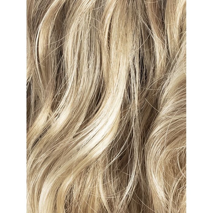 SANDY BLONDE ROOTED 22.24.16 | Medium Honey Blonde, Light Ash Blonde, and Lightest Reddish Brown Blend with Dark Roots