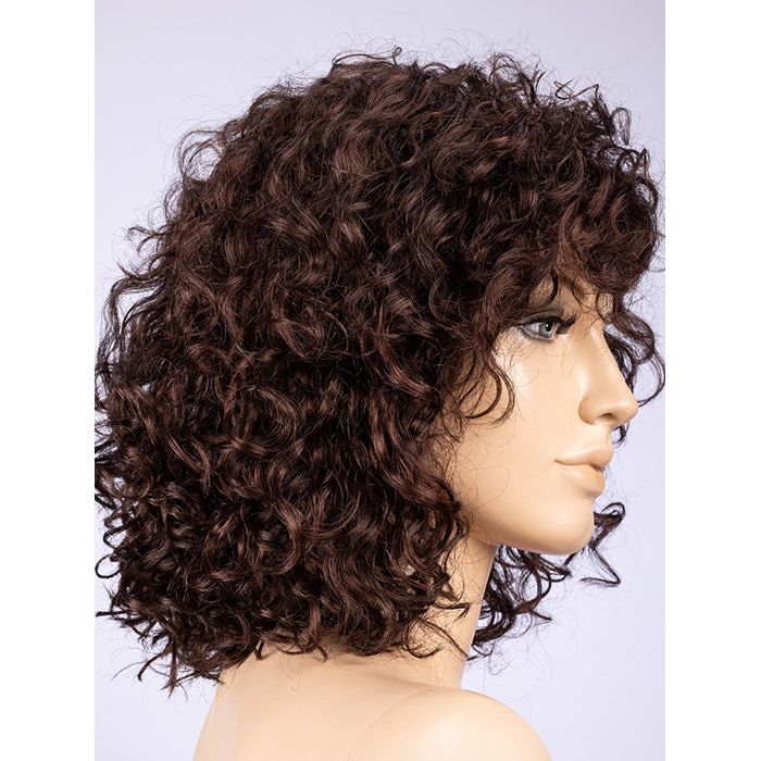 DARK CHOCOLATE ROOTED 4.33 | Dark Brown base with Light Reddish Brown Highlights with Dark Roots