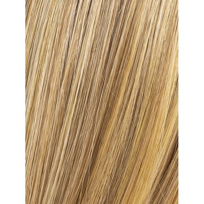 GINGER BLONDE ROOTED 26.19.31 | Light Honey Blonde, Light Auburn, and Medium Honey Blonde Blend with Medium Roots