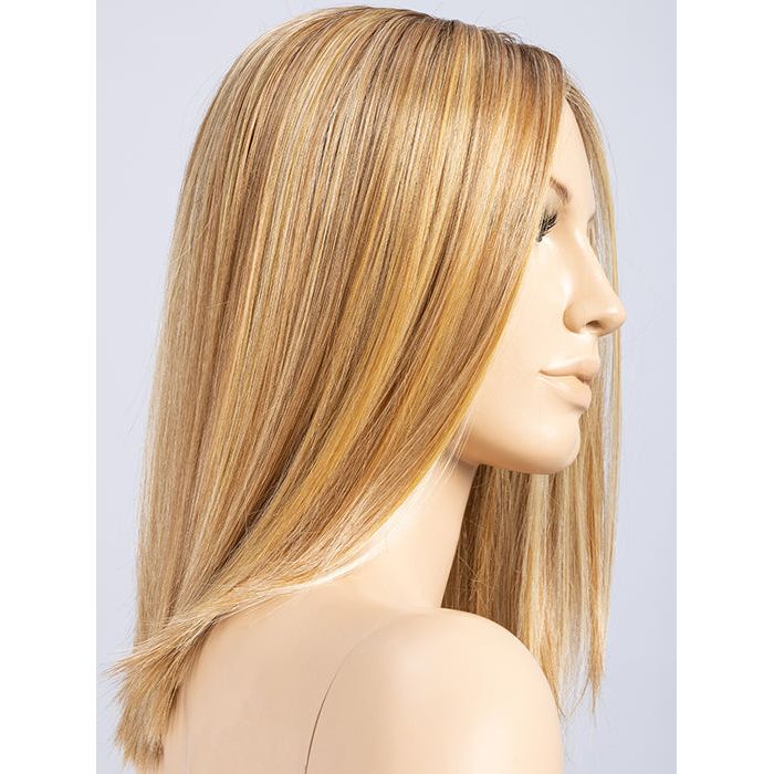 GINGER BLONDE ROOTED 26.19.31 | Light Honey Blonde, Light Auburn, and Medium Honey Blonde Blend with Medium Roots