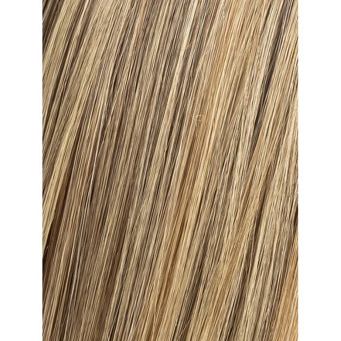 LIGHT BERNSTEIN ROOTED 12.26.27 | Light Auburn, Light Honey Blonde, and Light Reddish Brown Blend and Dark Roots