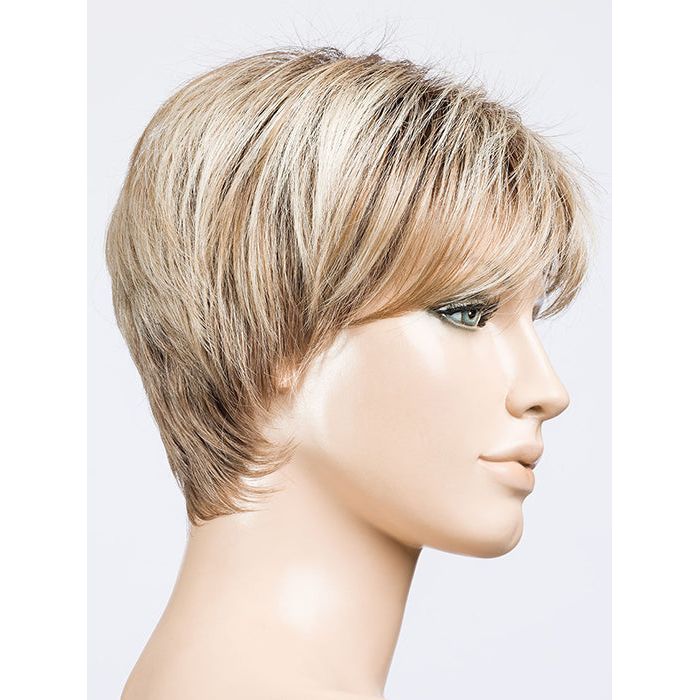 ELAN by ELLEN WILLE in PEARL BLONDE ROOTED 101.15.12 | Pearl Platinum, Light Ash Blonde, and Lightest Brown blend with Dark Shaded Roots
