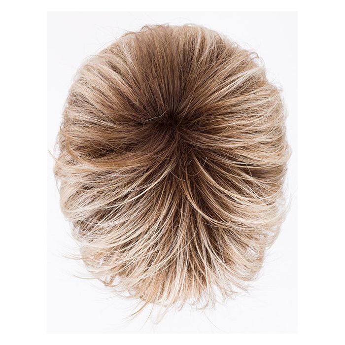 ELAN by ELLEN WILLE in PEARL BLONDE ROOTED 101.15.12 | Pearl Platinum, Light Ash Blonde, and Lightest Brown blend with Dark Shaded Roots