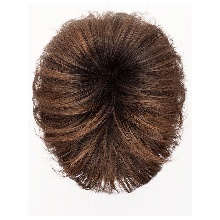 ELAN by ELLEN WILLE in PLUM BROWN ROOTED 4.33.133 | Darkest Brown, Dark Auburn, and Red Violet blend with Dark Shaded Rooted
