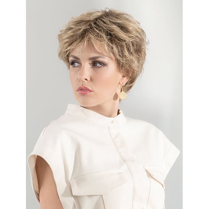 CHARME by ELLEN WILLE in TOBACCO ROOTED 12.27.26 | Medium Brown base with Light Golden Blonde highlights and Light Auburn lowlights and Dark Roots