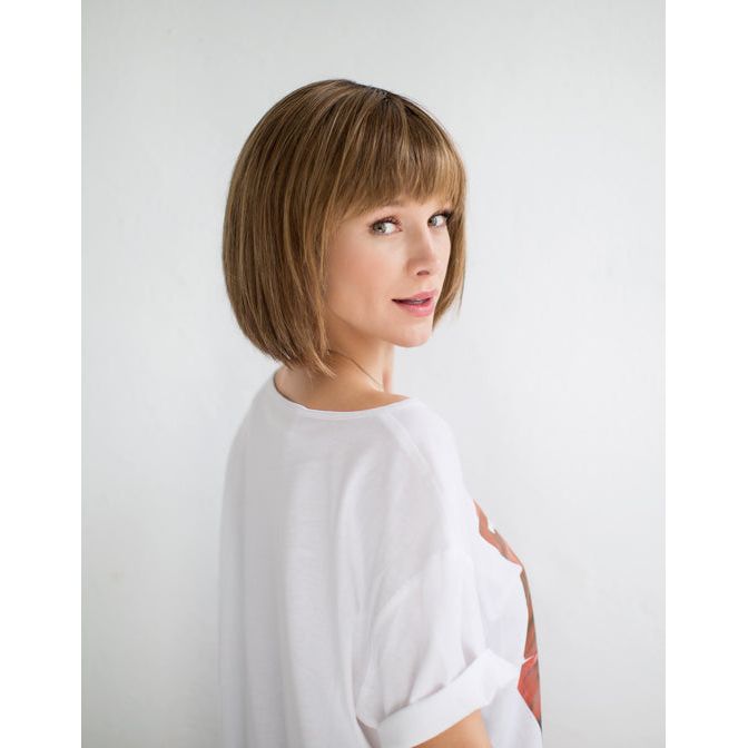 CHANGE by ELLEN WILLE in MOCCA ROOTED 830.27.20 | Medium Brown, Light Brown, and Light Auburn Blend and Dark Roots