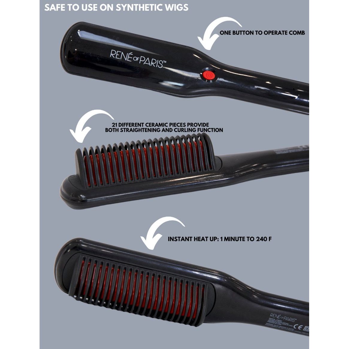 Rene of Paris Hot Tool - Flat Iron *DISCONTINUED LIMITED STOCK