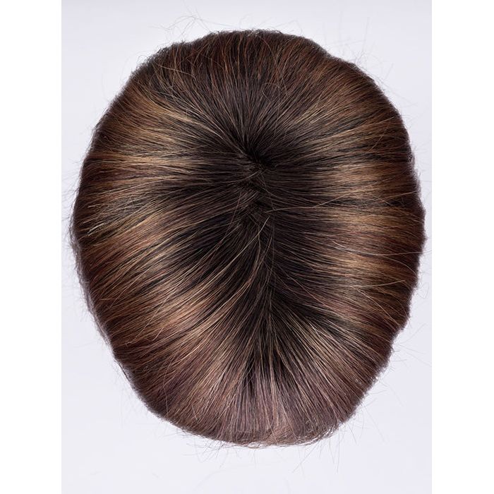 CHOCOLATE ROOTED 830.27.6 | Medium to Dark Brown base with Light Reddish Brown Highlights and Dark Roots