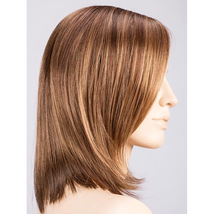 CHOCOLATE ROOTED 830.27.6 | Medium to Dark Brown base with Light Reddish Brown Highlights and Dark Roots