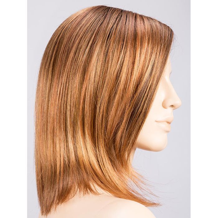 SAFRAN BROWN ROOTED 30.28.27 | Medium Auburn, Copper Red, and Light Auburn Blend with Med Auburn Roots