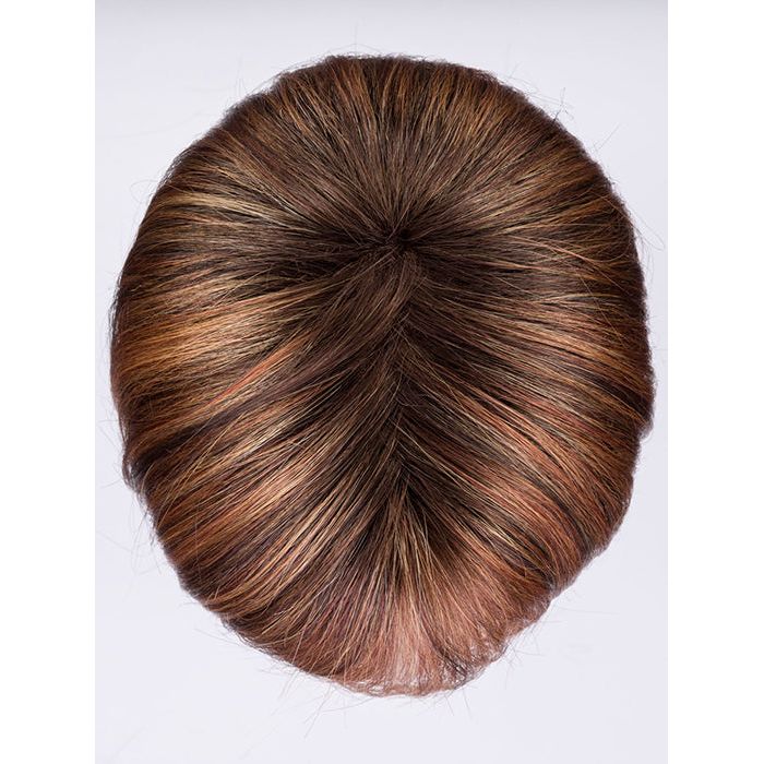 SAFRAN BROWN ROOTED 30.28.27 | Medium Auburn, Copper Red, and Light Auburn Blend with Med Auburn Roots