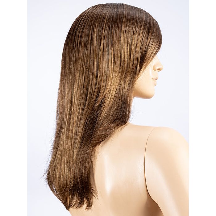 MOCCA ROOTED 830.27.6 | Medium Brown Blended with Light Auburn, Dark Strawberry Blonde, and Dark Brown Blend with Dark Shaded Roots