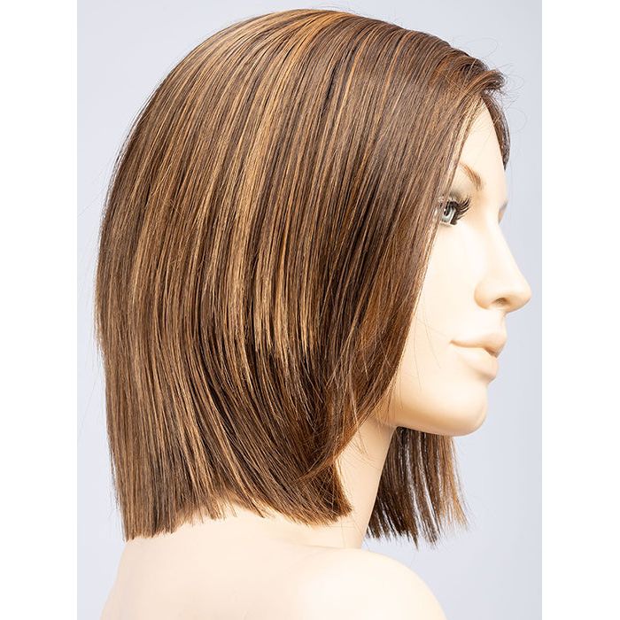 CHOCOLATE ROOTED 830.6.27 | Medium Brown Blended with Light Auburn, Dark Brown and Dark Strawberry Blonde with Dark Shaded Roots