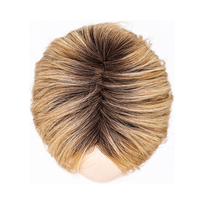 SAHARA BEIGE ROOTED 26.20.25 | Light Golden Blonde, Light Strawberry Blonde and Lightest Golden Blonde Blend with Dark Shaded Roots