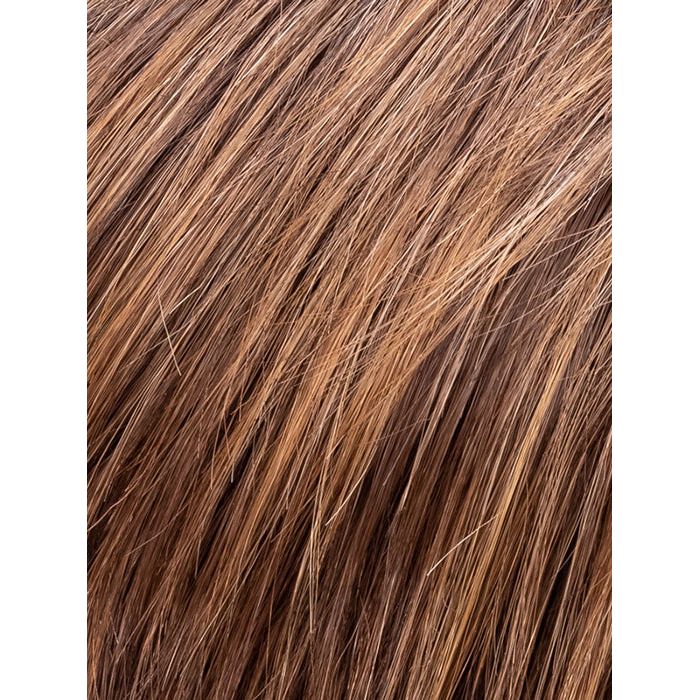 CHOCOLATE ROOTED 830.27.6 | Medium to Dark Brown base with Light Reddish Brown Highlights and Dark Roots