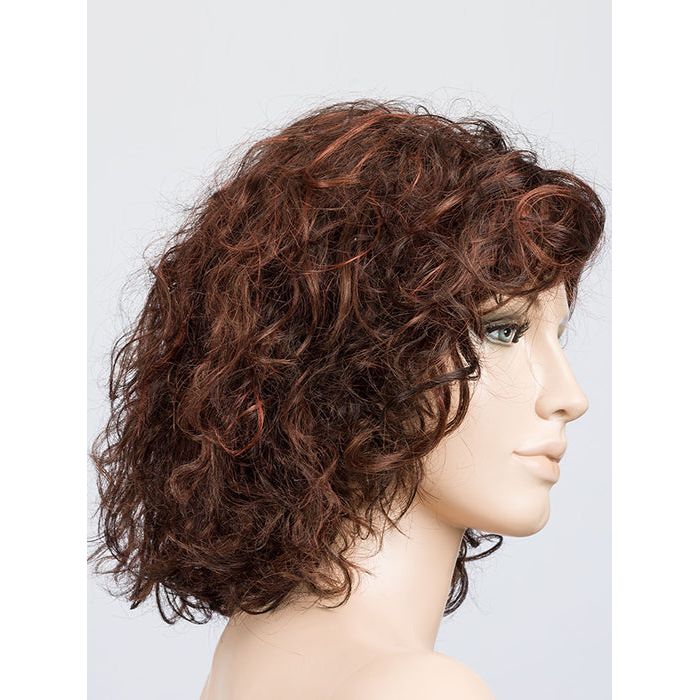 LOOP by ELLEN WILLE in AUBURN ROOTED 33.130.4 | Dark Auburn, Deep Copper Brown, and Darkest Brown blend with Dark Shaded Roots