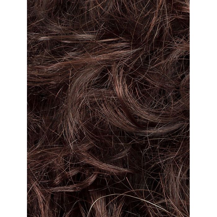 LOOP by ELLEN WILLE in DARK CHOCOLATE ROOTED 4.33.2 | Darkest Brown, Dark Auburn, Black, and Dark Brown blend with Dark Shaded Roots
