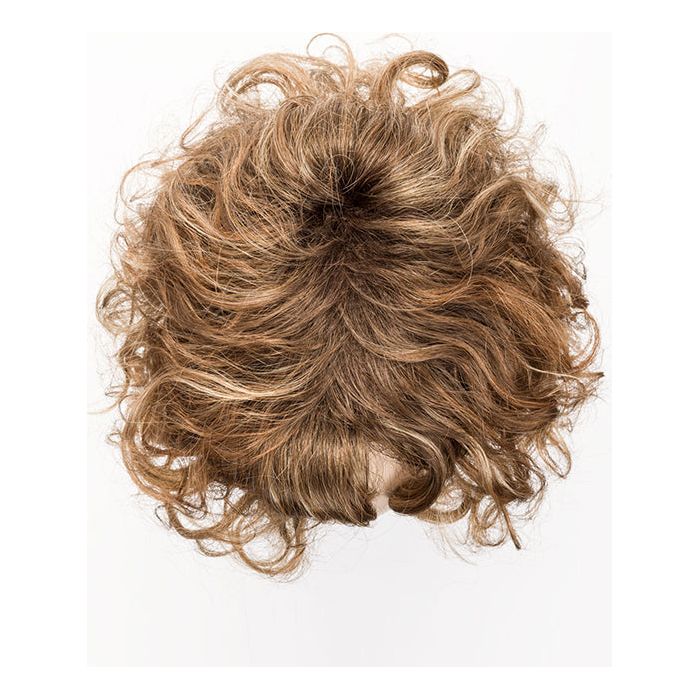 LOOP by ELLEN WILLE in TOBACCO ROOTED 9.27.26 | Medium Warm Brown, Dark Strawberry Blonde, and Light Golden Blonde blend with Dark Shaded Roots