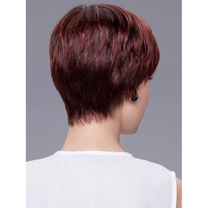 PIXIE by ELLEN WILLE in HOT FLAME ROOTED 132.133.6 | Bright Cherry Red and Dark Burgundy Mix with Dark Roots
