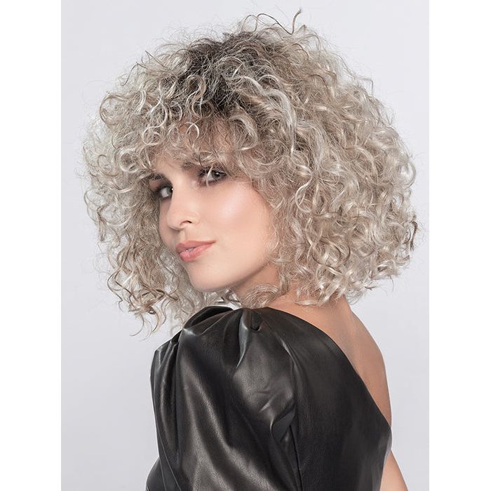 DISCO by ELLEN WILLE in PEARL BLONDE ROOTED 101.16.1001 | Light Beige Blonde, Medium Honey Blonde, and Platinum Blonde Blend with Dark Roots