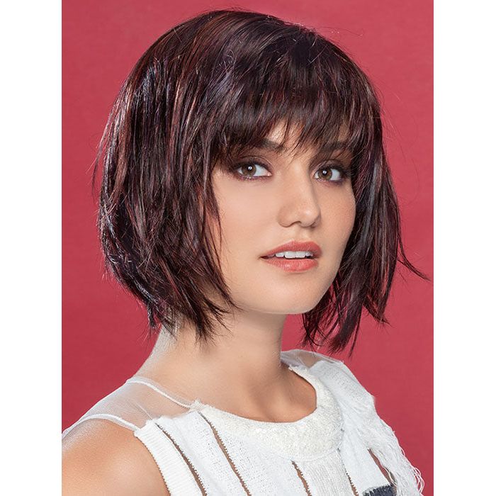 CHANGE by ELLEN WILLE in AUBERGINE MIX 131.133.132 | Darkest Brown with hints of Plum at base, Bright Cherry Red and Dark Burgundy Highlights