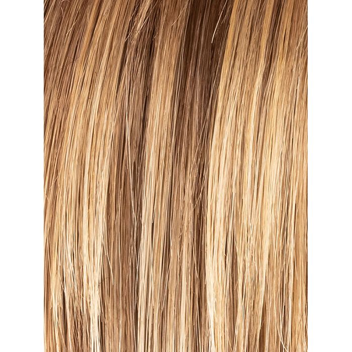 LIGHT BERNSTEIN ROOTED 12.26.27 | Light Auburn, Light Honey Blonde, and Light Reddish Brown Blend and Dark Roots
