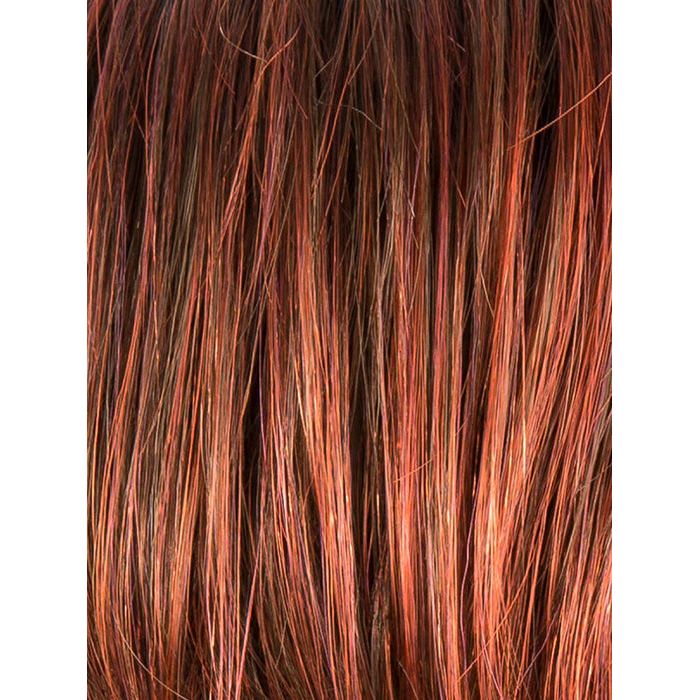 HOT CHILLI ROOTED 132.133.6 | Bright Copper Red and Medium Burgundy Red Blend with Medium to Dark Brown Roots